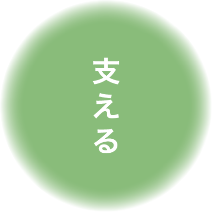 支える